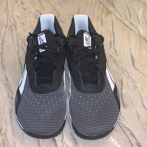 - Reebok NanoX size 7.5, wore about 5 times.